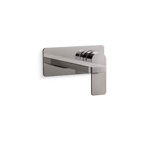 Parallel Wall-Mount Single-Handle Bathroom Sink Faucet 1.2 Gpm in Vibrant Titanium