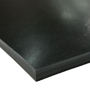 EPDM Rubber Sheet - 1/16 in. Thick x 2 in. Width x 36 in. Length - Black - 60A Durometer