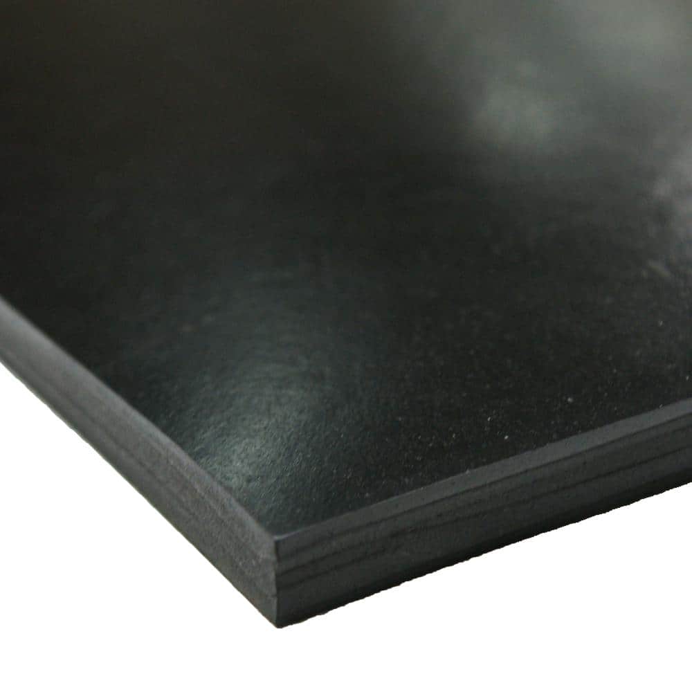 Black Neoprene Rubber Mat, 3/4 Inch Thick, 4 X 6 FT.