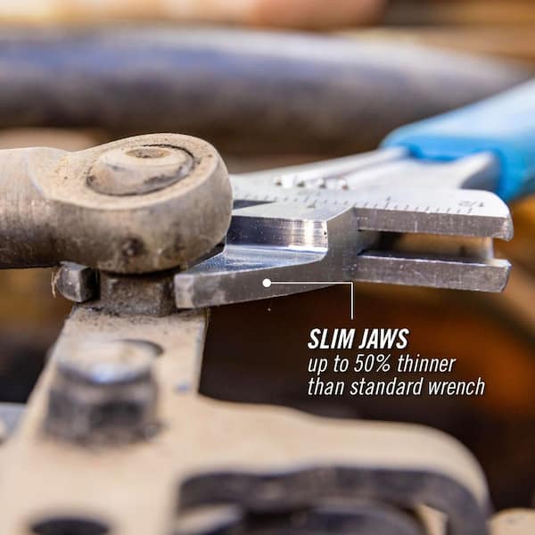Channellock Slim Jaw WideAzz 8 in. Adjustable Wrench with Code