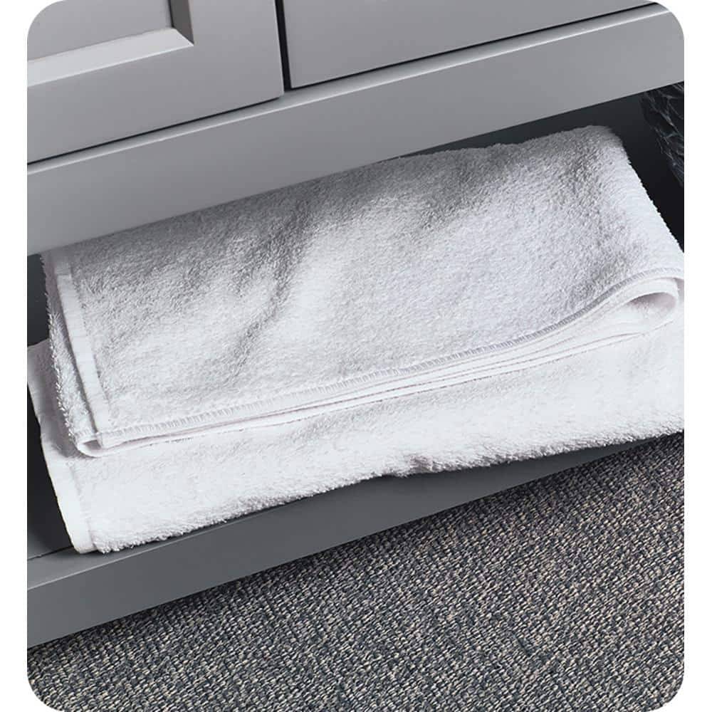 Manchester 72" Gray Solid Wood Freestanding Double Sink Vanity Base