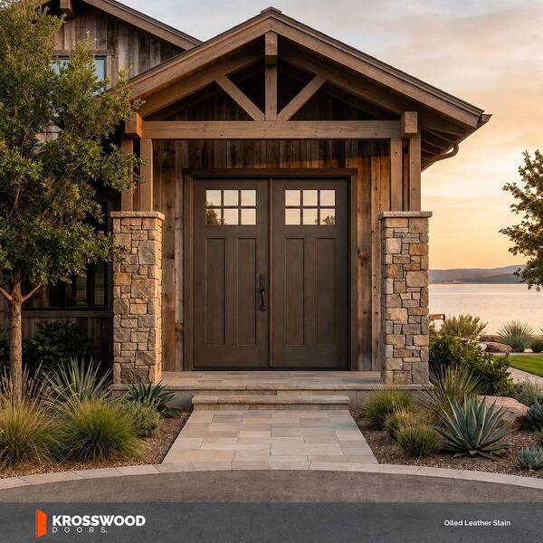 Krosswood Doors Craftsman 72 in. x 79 in. 6-Lite Right-Active