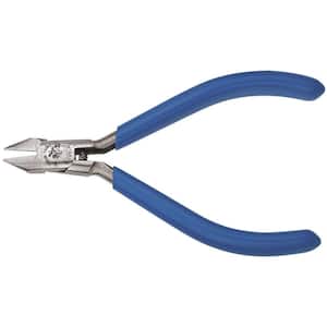 4 in. Electronics Midget Diagonal Cutting Pliers with Tapered Nose and Midget Jaws