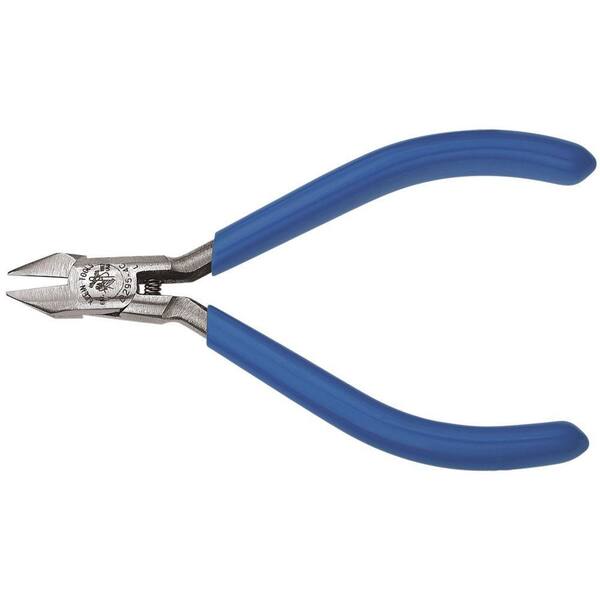 Klein Tools 4 in. Electronics Midget Diagonal Cutting Pliers with Tapered Nose and Midget Jaws
