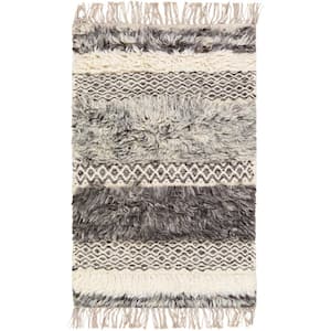 Tulum Beige/Gray Cottage 2 ft. x 3 ft. Indoor Area Rug