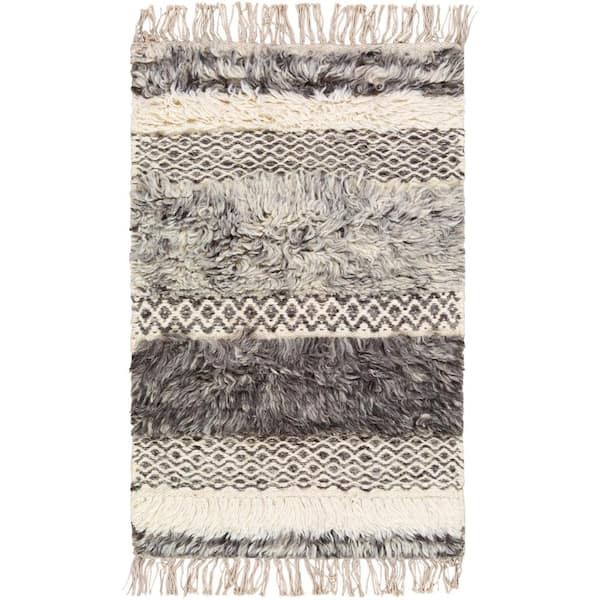 Livabliss Tulum Beige/Gray Cottage 2 ft. x 3 ft. Indoor Area Rug