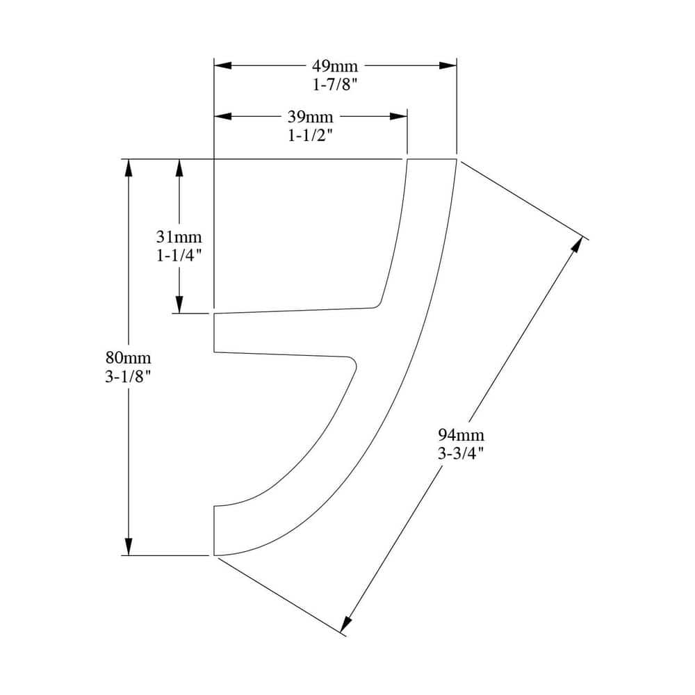 Primed White Polyurethane Crown Moulding Set for Interior Ceilings