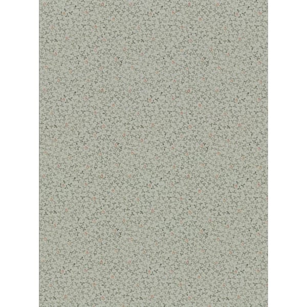 A-Street Prints Lark Green Botanical Wallpaper Sample