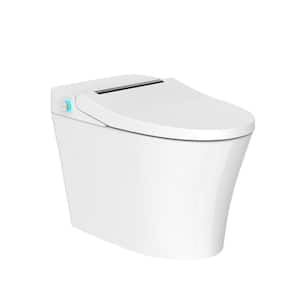 Elongated Bidet Toilet 1.28 GPF in White with Auto Flush, Seat Sensor Soft Close, Night Light, Temperature Adjustment