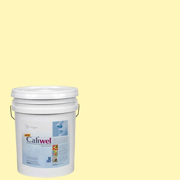 Caliwel Home & Office 5 gal. Peaceful Glow Yellow Latex Premium Antimicrobial and Anti-Mold Interior Paint