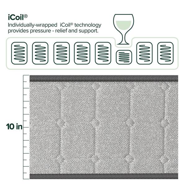 Zinus iCoil 10 inch Support Plus Spring, Size: Twin