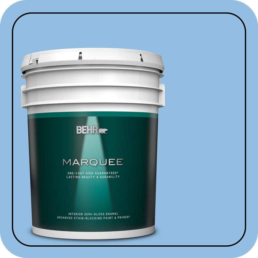 5 gal. #P520-3 Toile Blue Semi-Gloss Enamel Interior Paint & Primer price history on PriceWatchPro