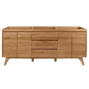 Coventry 72 in. Vanity Cabinet Only in Natural Teak