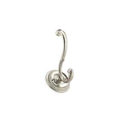 3-7/8 in. (98 mm) Brushed Nickel Classic Wall Mount Coat Hook