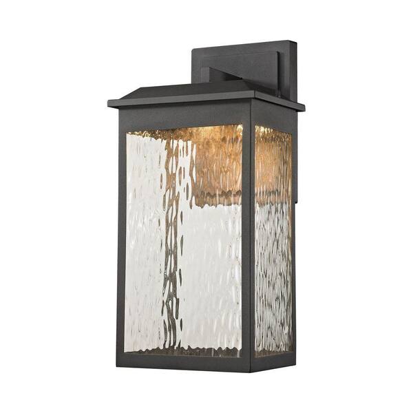 Titan Lighting Newcastle LED Matte Black Outdoor Wall Sconce