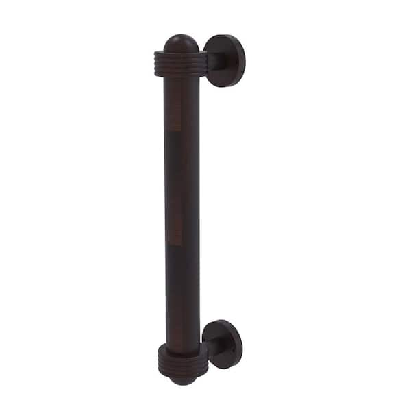 Allied Brass 8 in. Center-to-Center Door Pull with Groovy Aents in Venetian Bronze