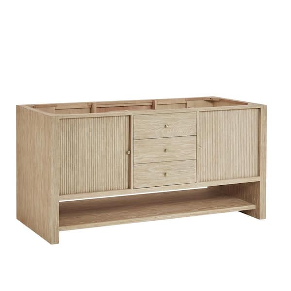 James Martin Vanities Marigot 71.75 in. W x 23.38 in. D x 34.88 in. H Bath Vanity Cabinet without Top in Sunwashed Oak