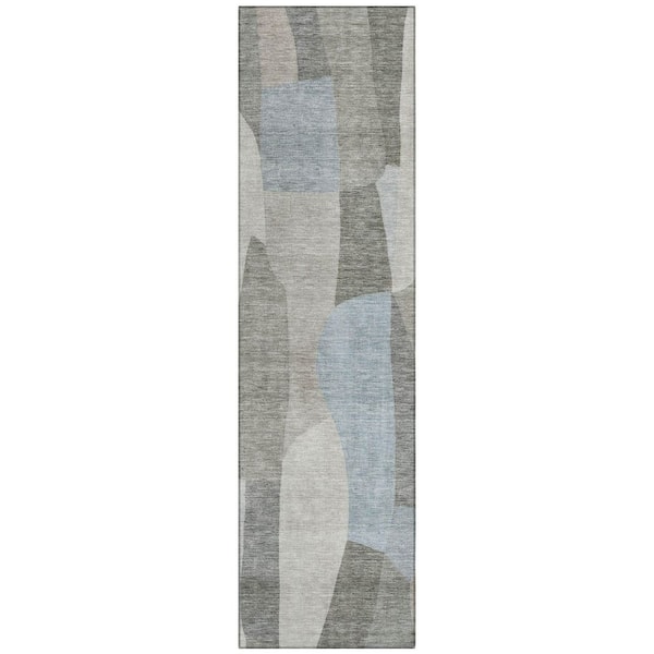 Chantille Machine Washable Indoor/Outdoor Abstract ACN2376 Taupe 2 ft. x 7 ft. Runner Rug