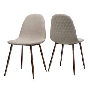 Caden Wheat Fabric Upholstered Dining Chair (Set of 2)
