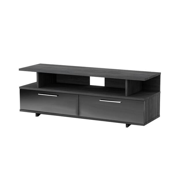 South Shore Reflekt TV Stand in Gray Oak