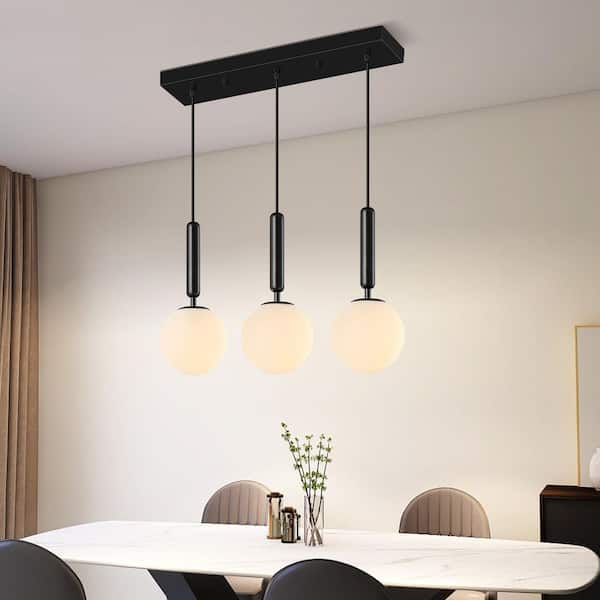 ZHLWIN Home Lighting 40W 3-Light Mid Century Black Retro Straight
