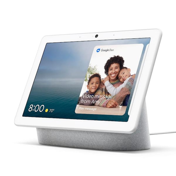 Google Nest Hub 2nd Gen Smart Home Speaker and 7 inch Display with Google  Assistant in Chalk in the Smart Speakers & Displays department at
