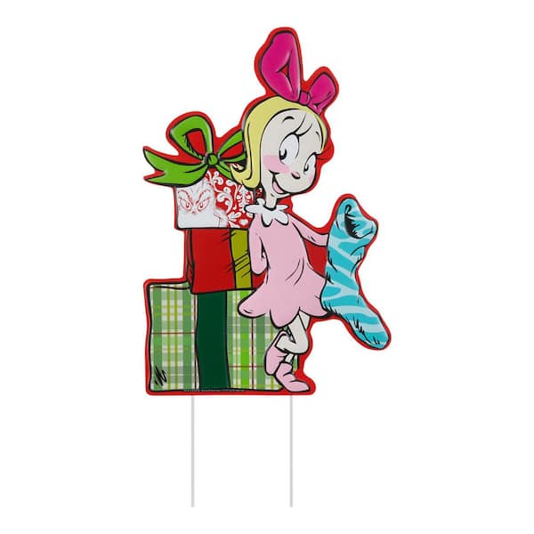 25 in. Metal Yard Stake Cindy
