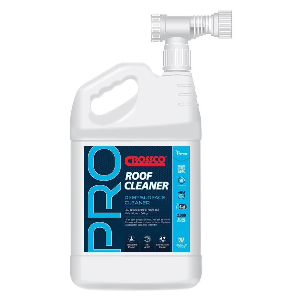 Crossco PRO 1 Gal. Roof Cleaner Designed for MultiSurfaces Cleaning