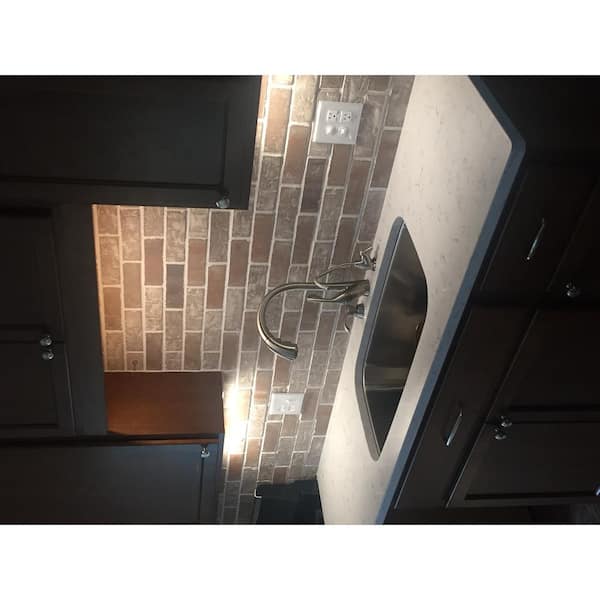 Brickwebb Little Cottonwood Thin Brick Sheets - Corners (Box of 3 Sheets) 21 in x 15 in (5.3 linear ft.)