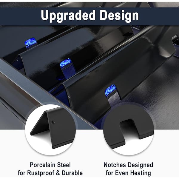 Porcelain-enameled Flavorizer Bars Grill Replacement Parts for Weber GS4 Spirit II 200 Series, Spirit II E-210 etc.