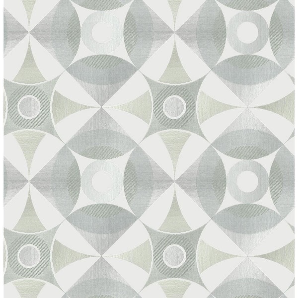 A-Street Prints Ellis Sage Geometric Sage Wallpaper Sample
