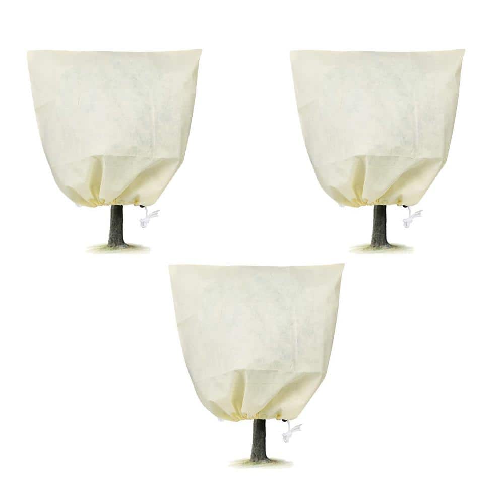 Cisvio Winter Plant Cover Bags with Drawstring Plant Freeze