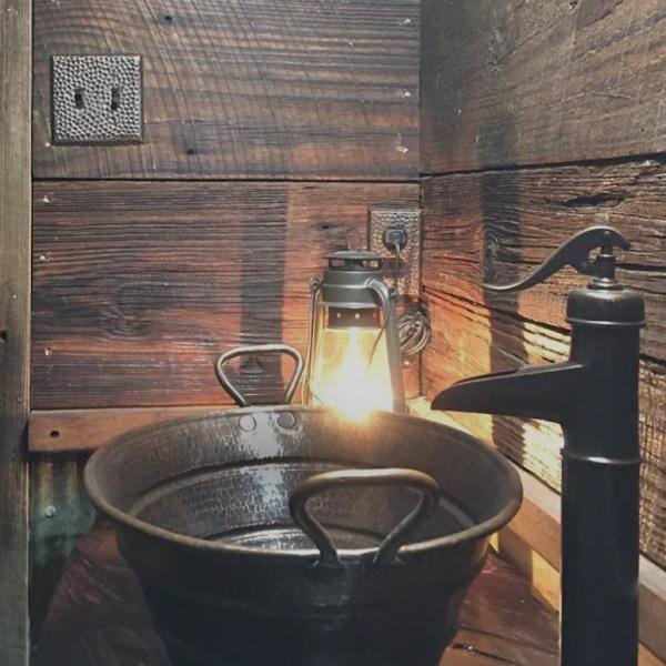 Premier Copper Products Oval Bucket Hammered Copper Vessel Sink