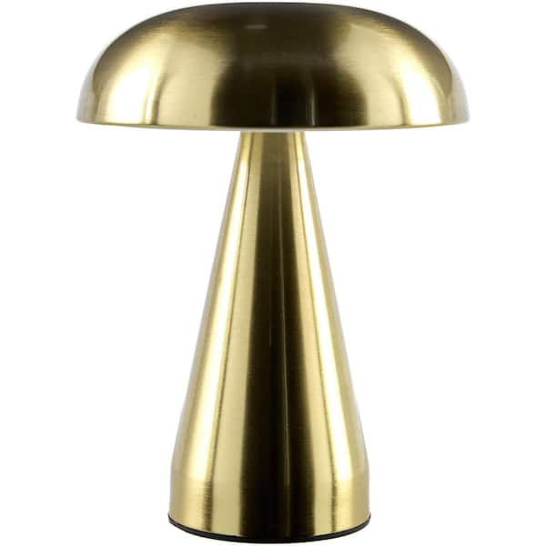 Furnas FRN-003 8"H x 6"W x 6"D,Brass, Accent Table Lamp