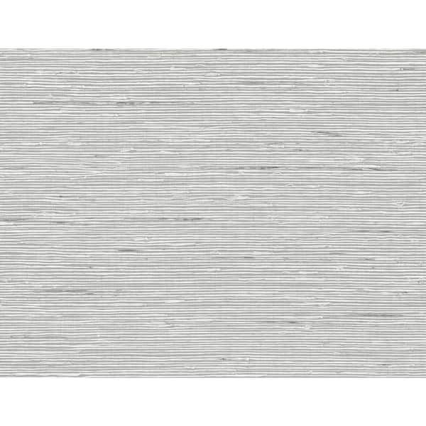 Seabrook Designs 60.75 sq. ft. Dove Grey Vantaa Embossed Vinyl Unpasted Wallpaper Roll