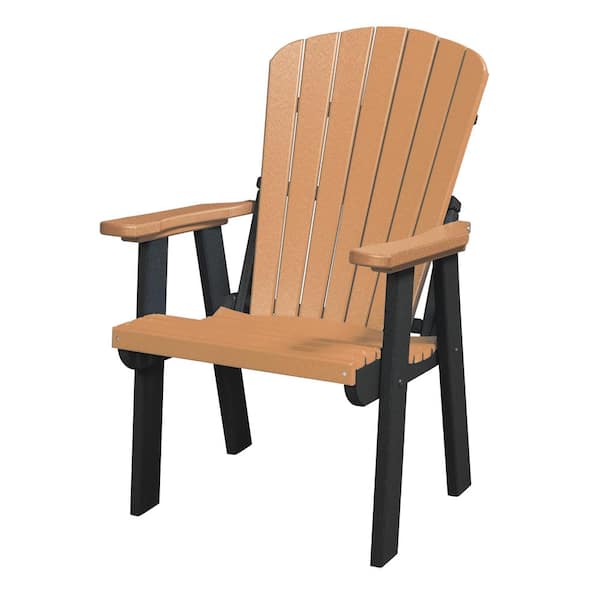 American Furniture Classics Adirondack Cedar and Black Fan Back Composite Adirondack Chair