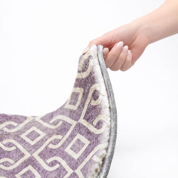 Dream Shag Premium Machine Washable Abstract ADS621 Purple 10 ft. x 14 ft. Area Rug