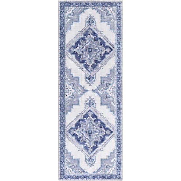 Artistic Weavers Canace Navy 2 ft. 6 in. x 7 ft. 6 in. Runner Rug Area Rug