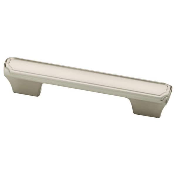 Liberty Athens 3 or 3-3/4 in. (76 or 96mm) Center-to-Center Satin Nickel Theo Dual Mount Bar Drawer Pull
