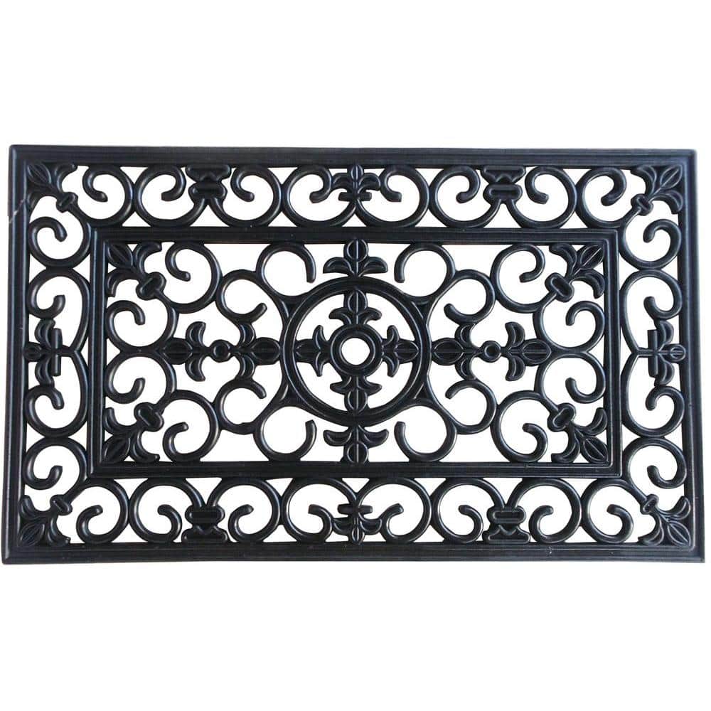 TrafficMaster Arrow 24 in. x 36 in. Rubber Wrought Iron Door Mat KFF