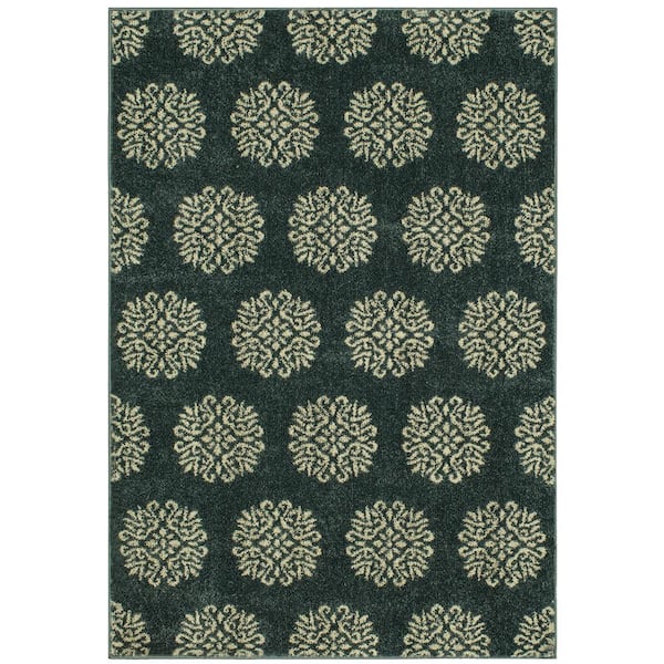 Delilah Bay Blue Starch 2 ft. x 3 ft. Area Rug