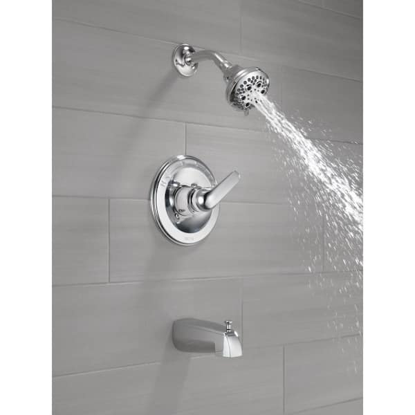 Classic Single-Handle 5-Spray Tub and Shower Faucet in Chrome (Valve Included)