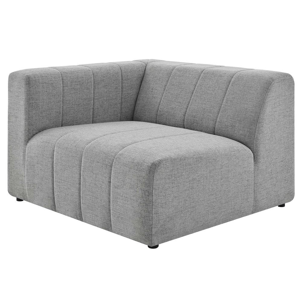 Bartlett 42" Light Gray Polyester Upholstered Left-Arm Lounge Chair