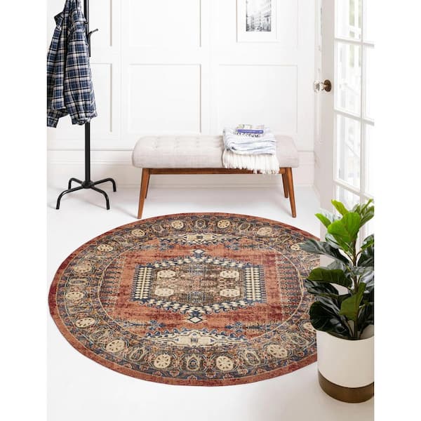 Utopia Larissa Terracotta 3' 3 x 3' 3 Area Rug