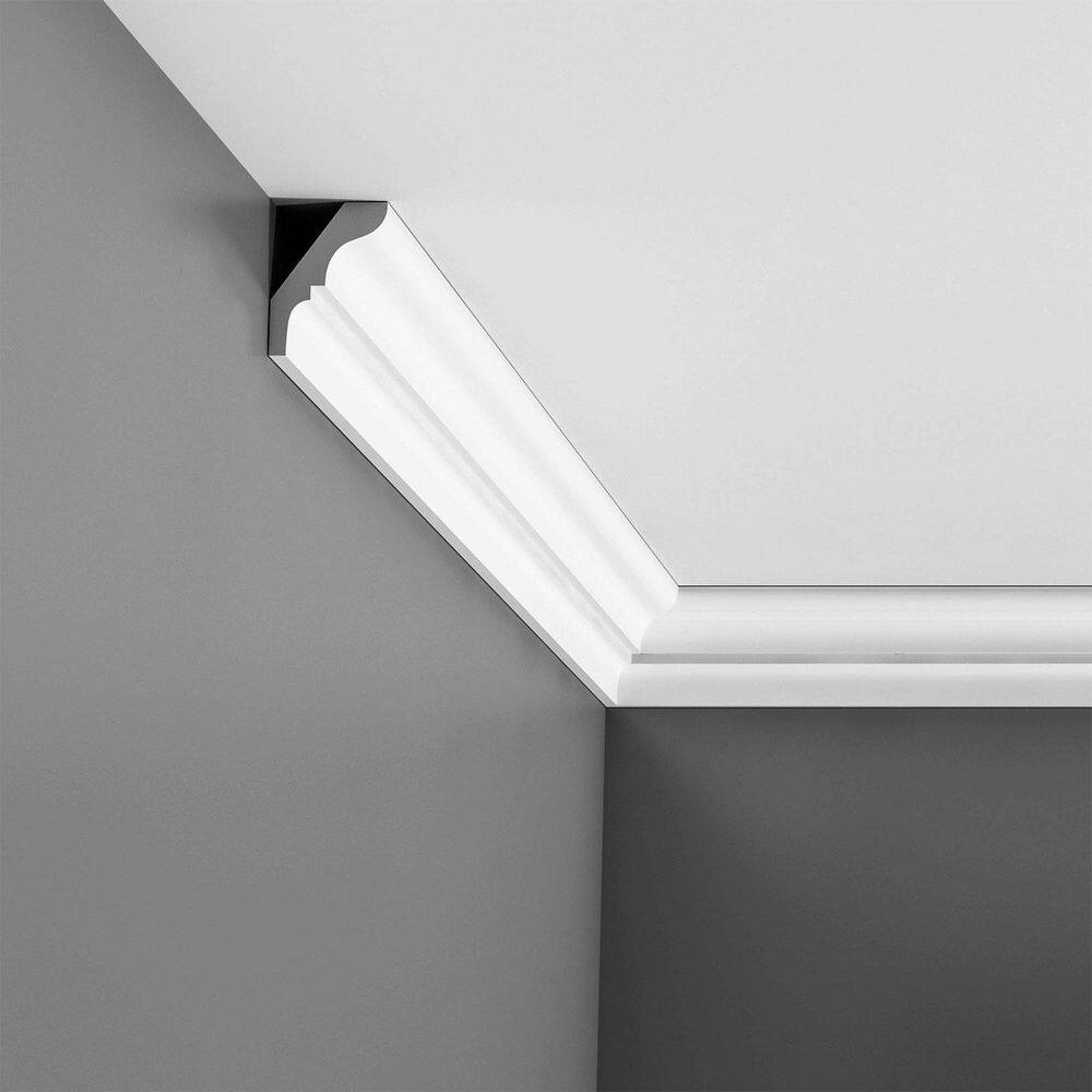Primed White Polystyrene Crown Moulding Set of 5