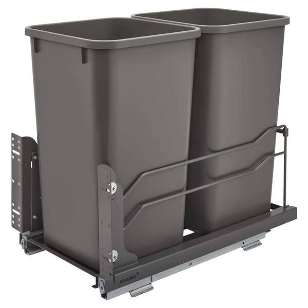 30 QT Soft-Close Double Bin Trash Can Pull Out