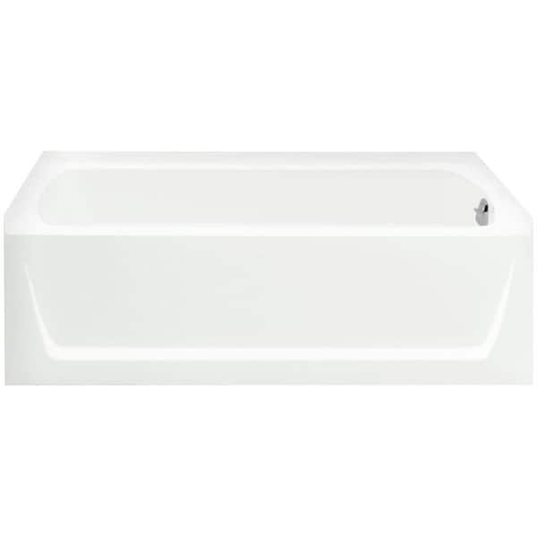 Sterling Ensemble 5 ft. Right Drain Soaking Tub in White 71171820-0 ...