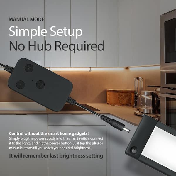 BLACK+DECKER Works with Alexa Smart Under Cabinet Lighting, Adjustable  LEDs, 18 Bar - A Certified for Humans Device 