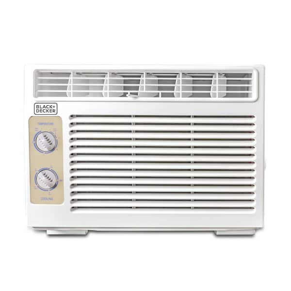 BLACK+DECKER 5,000 BTU 115 -Volts Window Air Conditioner Cools 150 Sq. Ft.  in White BD05MWT6 - The Home Depot