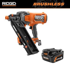 18V Brushless Cordless 30° 3-1/2 in. Framing Nailer with 18V 6.0 Ah MAX Output Lithium-Ion Battery